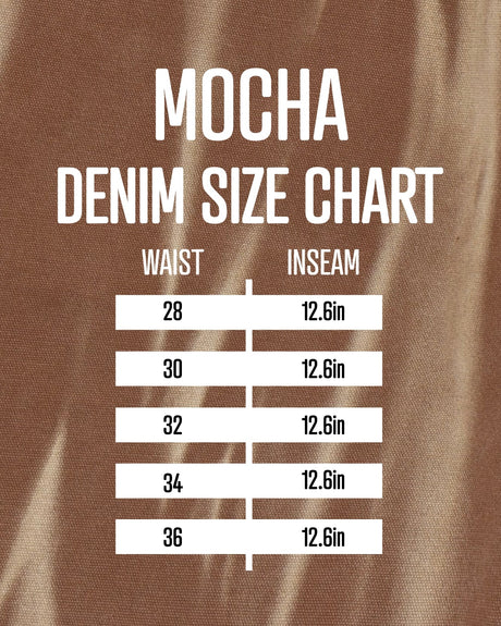 Mocha Denim Shorts