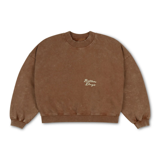 Brown Marble Crewneck
