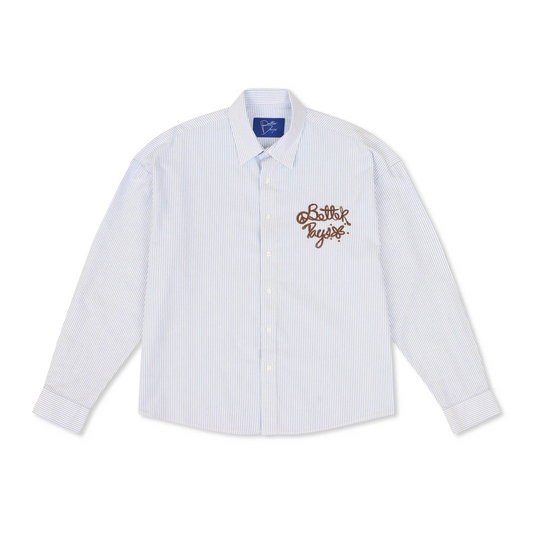 Peace Button Up Blue