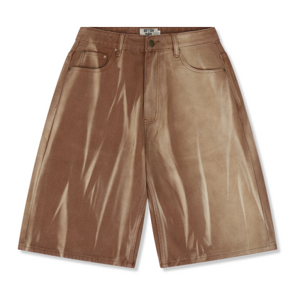 Mocha Denim Shorts
