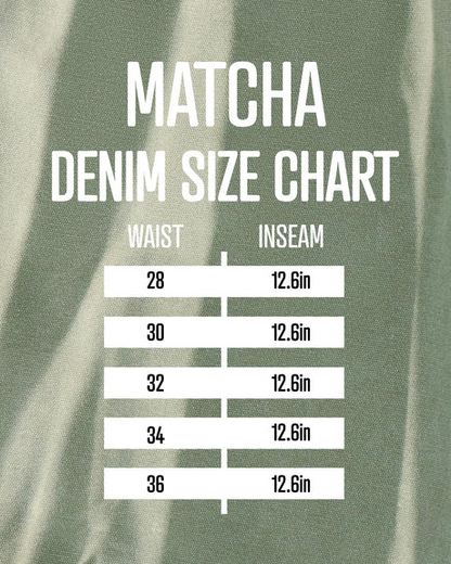 Matcha Denim Shorts