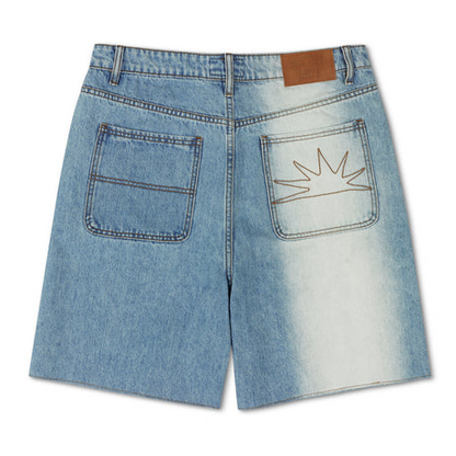 Blue Sun Beam Jean Shorts