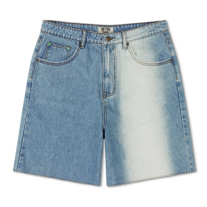 Blue Sun Beam Jean Shorts