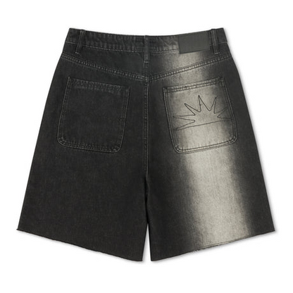Black Sun Beam Jean Shorts