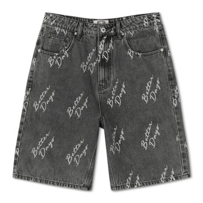 Denim Short Black