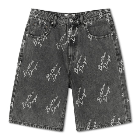 Denim Short Black