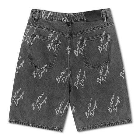 Denim Short Black