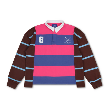 Ralph’s Rugby Polo (Brown/Pink)