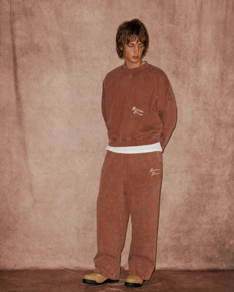 Brown Marble Crewneck