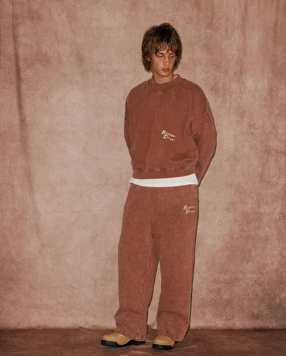 Brown Marble Crewneck