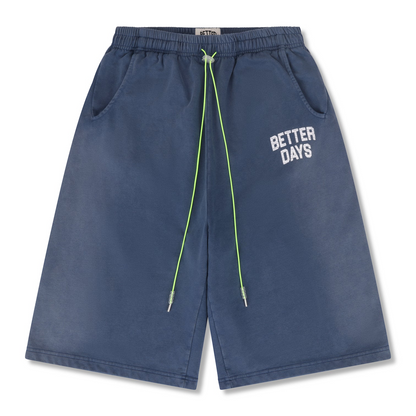 Navy 3/4 Shorts