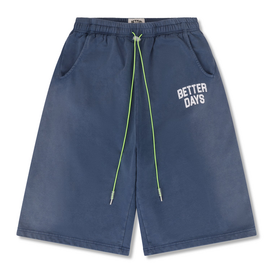 Navy 3/4 Shorts